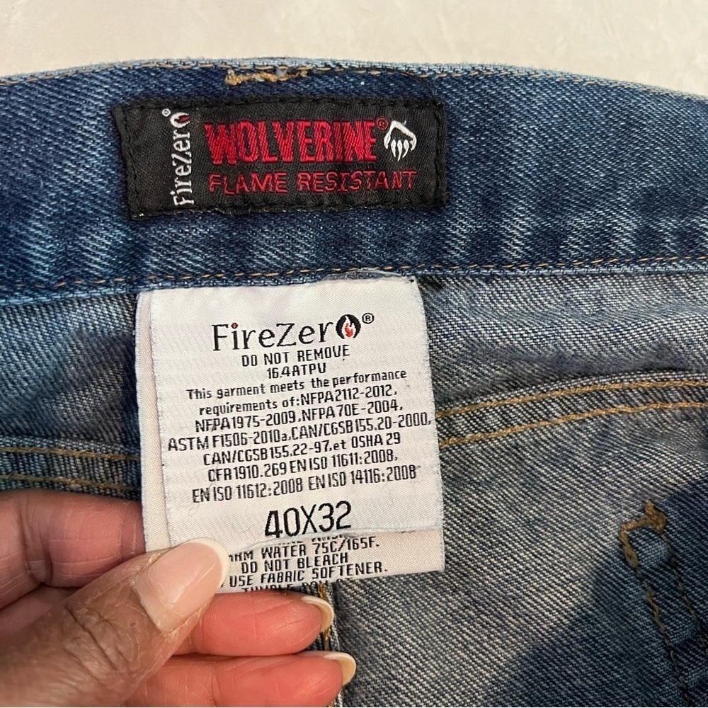 Wolverine Fire Zero Flame Resistant Carpenter Jea… - image 4